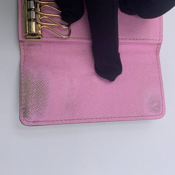 Authentic Louis Vuitton White Multicolor Key Case - Picture 12 of 16